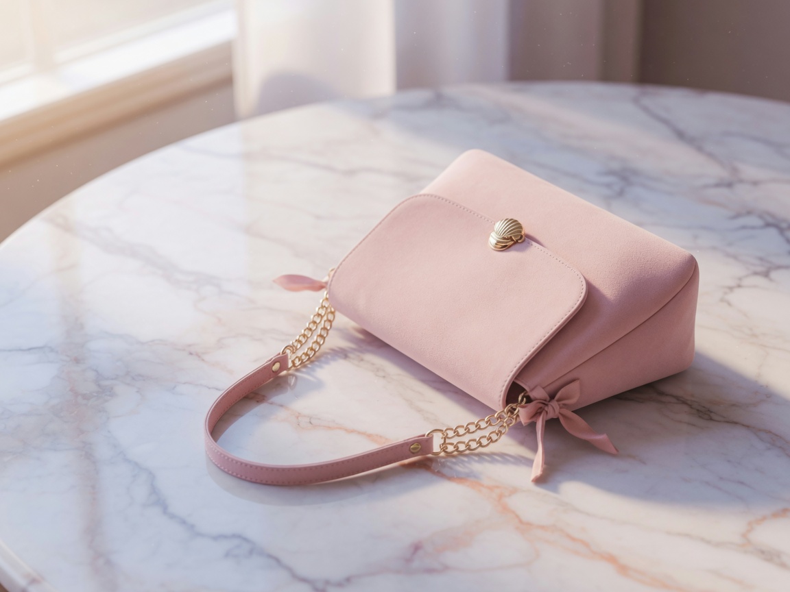 Pink shoulder bag lifestyle
